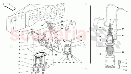Part Diagram for Ferrari 166607