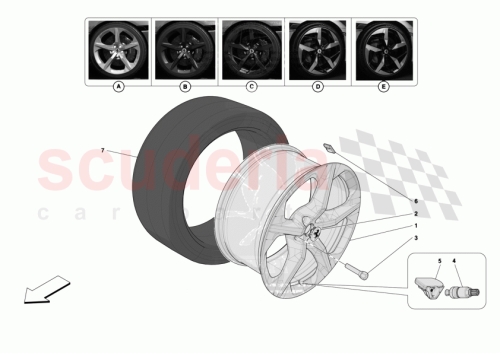 Part Diagram for Ferrari 55031814