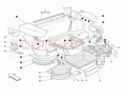 Part Diagram for Ferrari 68543700