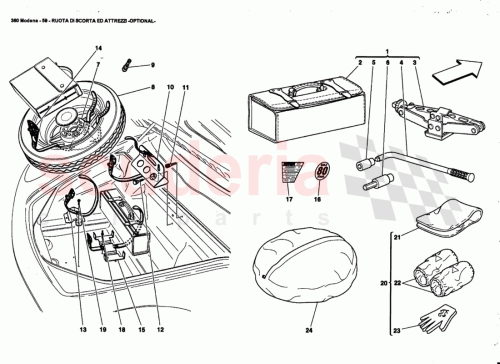 Part Diagram for Ferrari 65748800