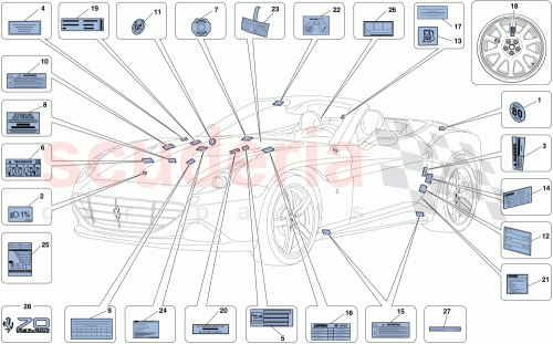 Part Diagram for Ferrari 306543