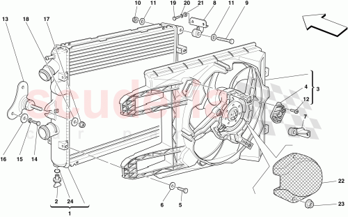 Part Diagram for Ferrari 233906