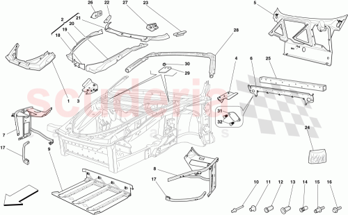 Part Diagram for Ferrari 65897200
