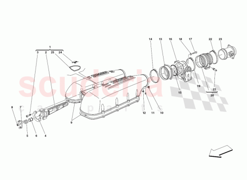 Part Diagram for Ferrari 190151
