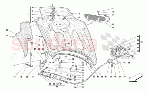 Part Diagram for Ferrari 64563800