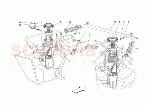 Part Diagram for Ferrari 178430