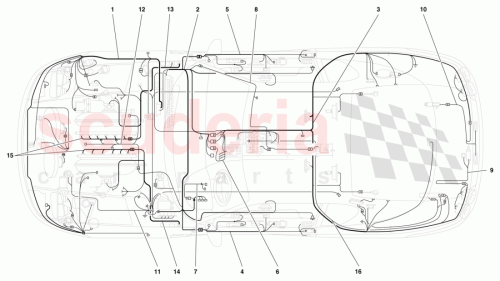 Part Diagram for Ferrari 164336