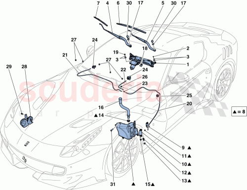 Part Diagram for Ferrari 81632900