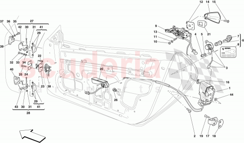 Part Diagram for Ferrari 80205500