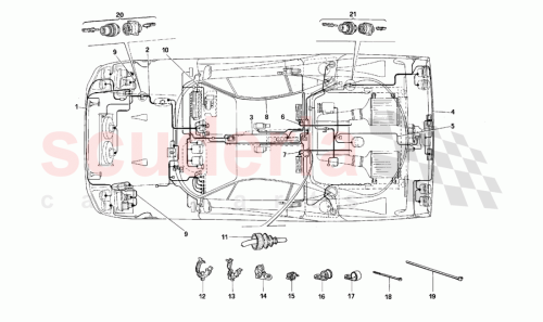 Part Diagram for Ferrari 70000734
