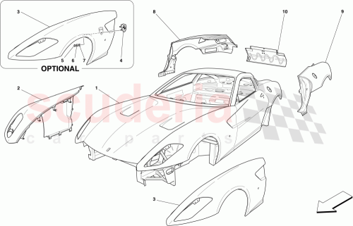 Part Diagram for Ferrari 68057411