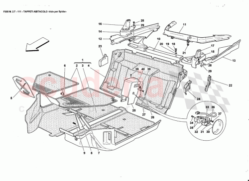 Part Diagram for Ferrari 644131