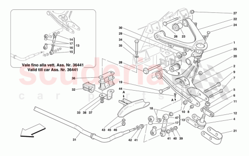 Part Diagram for Ferrari 155624