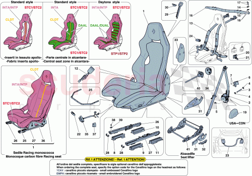 Part Diagram for Ferrari 87429300