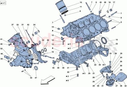 Part Diagram for Ferrari 251147