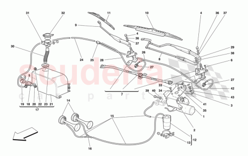 Part Diagram for Ferrari 65559700