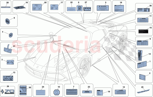 Part Diagram for Ferrari 782147