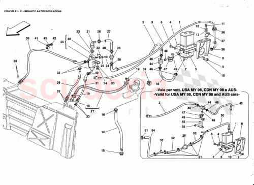 Part Diagram for Ferrari 168451