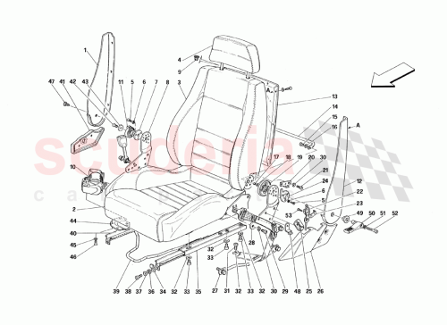 Part Diagram for Ferrari 62741900