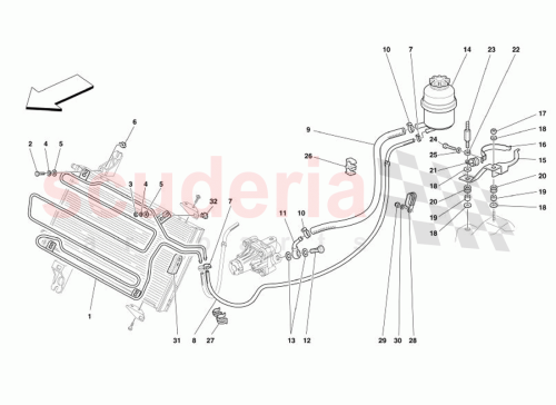 Part Diagram for Ferrari 155449