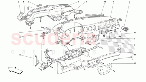 Part Diagram for Ferrari 66216300
