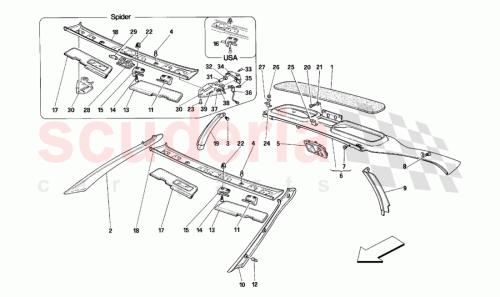 Part Diagram for Ferrari 63682800