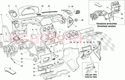 Part Diagram for Ferrari 68964500