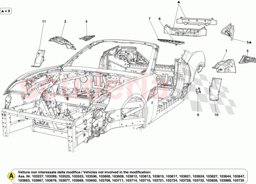 Part Diagram for Ferrari 84054411