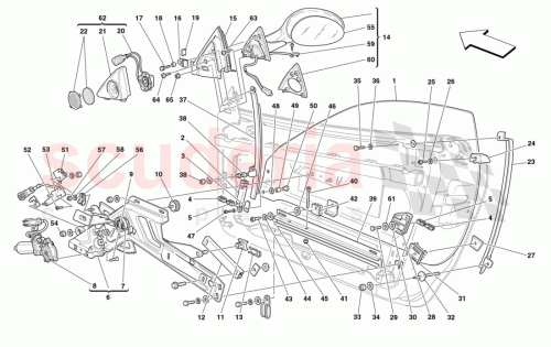 Part Diagram for Ferrari 65134500