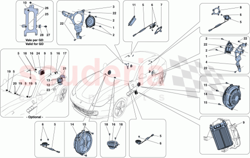 Part Diagram for Ferrari 321889