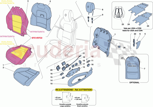 Part Diagram for Ferrari 980145098