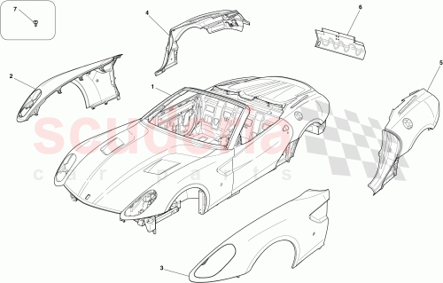 Part Diagram for Ferrari 69009611