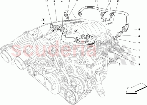 Part Diagram for Ferrari 222072