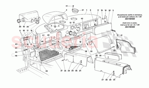 Part Diagram for Ferrari 62497300