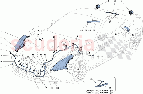 Part Diagram for Ferrari 86309300