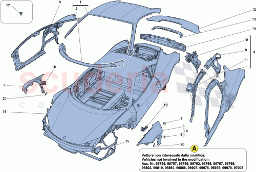 Part Diagram for Ferrari 84082011