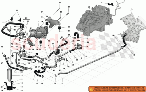 Part Diagram for Ferrari 301137