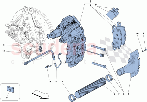 Part Diagram for Ferrari 70003279