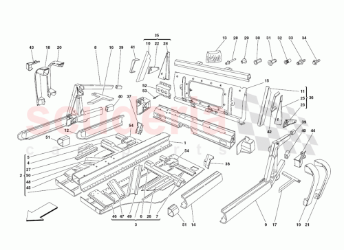 Part Diagram for Ferrari 65153511