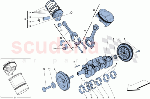 Part Diagram for Ferrari 306481