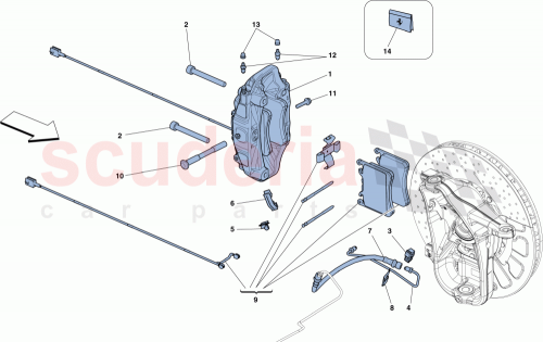 Part Diagram for Ferrari 70001668