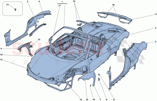 Part Diagram for Ferrari 81543200