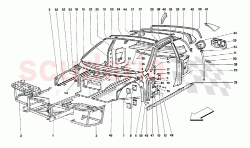 Part Diagram for Ferrari 64677900