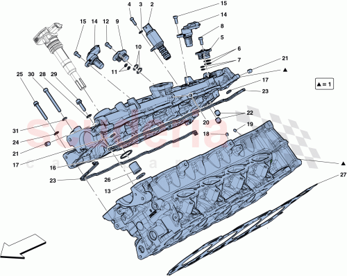 Part Diagram for Ferrari 307137