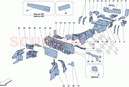 Part Diagram for Ferrari 88980100