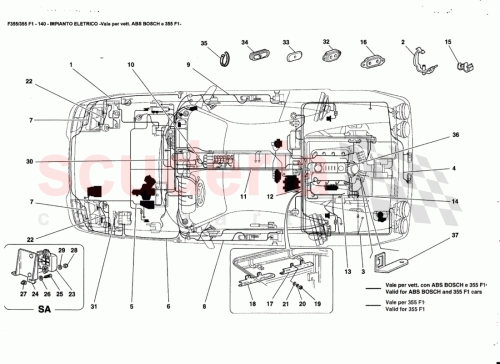 Part Diagram for Ferrari 178206