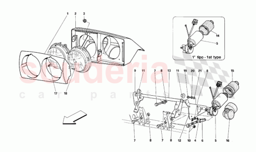 Part Diagram for Ferrari 11087876