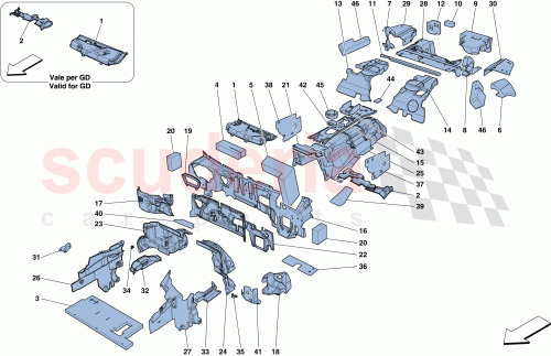 Part Diagram for Ferrari 89128900