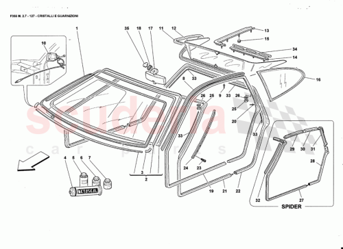 Part Diagram for Ferrari 61740700
