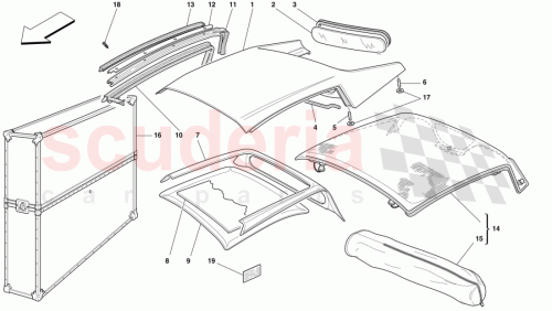 Part Diagram for Ferrari 64986800